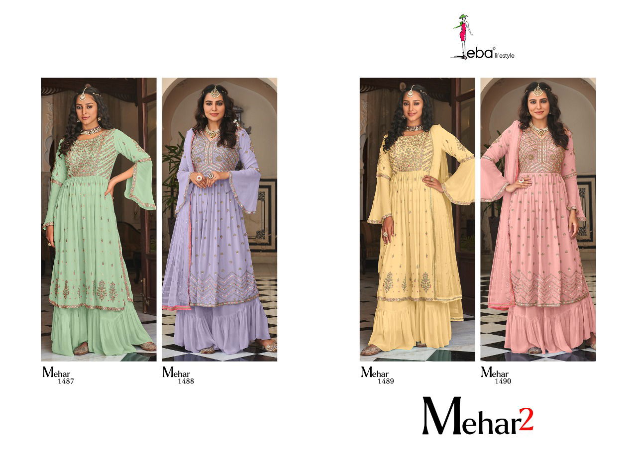 Eba Mehar 2 Wedding Wear Wholesale Salwar Kameez Collection 